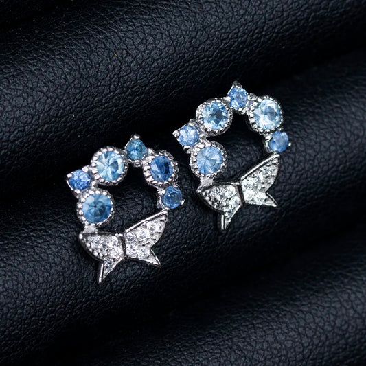 Chanthaburi Natural Sapphire Earrings