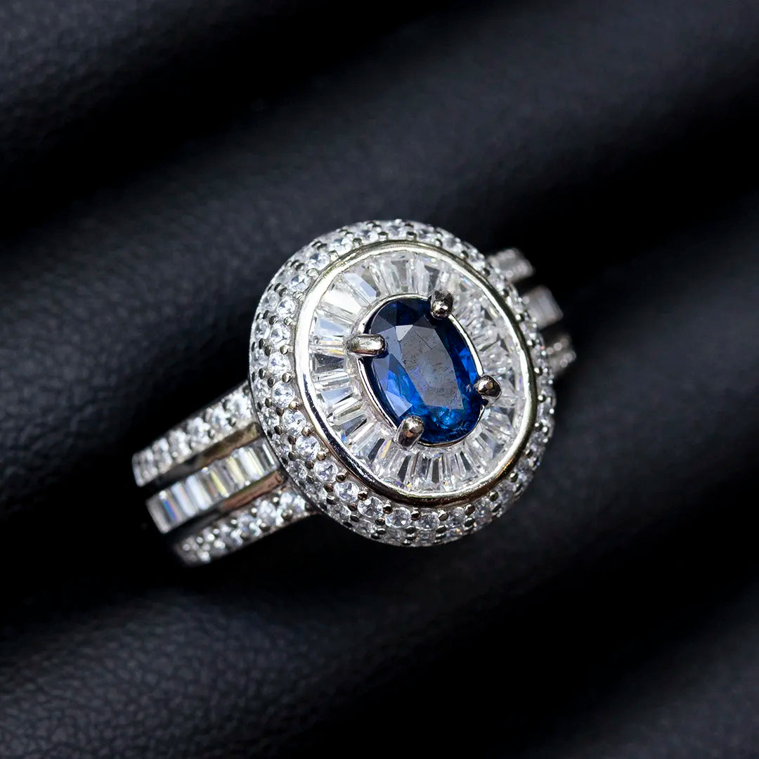 Chanthaburi Blue Gemstone Ring