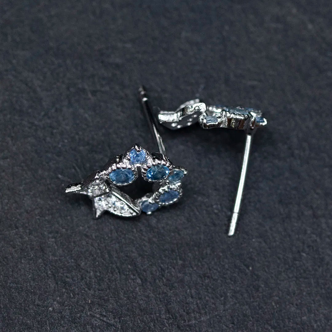 Chanthaburi Natural Sapphire Earrings