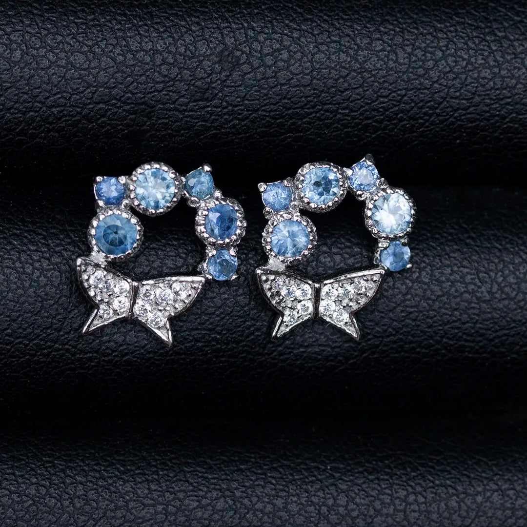 Chanthaburi Natural Sapphire Earrings